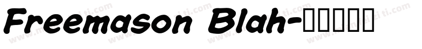 Freemason Blah字体转换